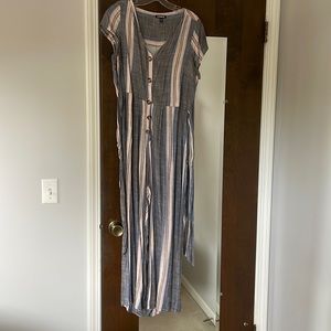Express striped jumpsuit